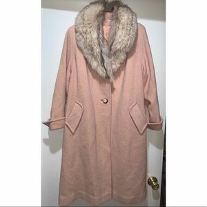 Vintage Gorgeous Pink Fur Coat